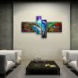 Hand-painted Tetraptych Modern Abstract Painting Wall Art Artwork Images