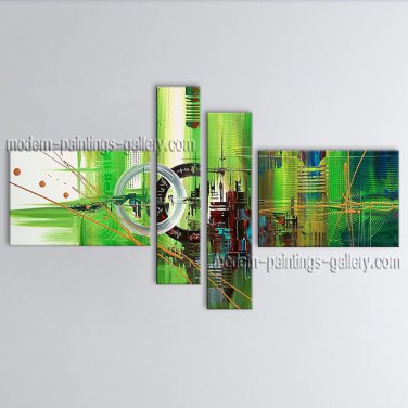 Handmade Artcrafts Large Modern Abstract Painting Wall Art Inner Stretched