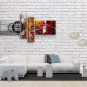 Hand Painted 4 Pieces Modern Abstract Painting Wall Art Interior Design