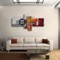 Hand Painted 4 Pieces Modern Abstract Painting Wall Art Interior Design