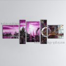 Hand Painted 5 Pieces Modern Abstract Painting Wall Art Decoration Ideas