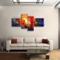 Hand Painted 4 Pieces Modern Abstract Painting Wall Art Artwork Images