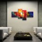 Hand Painted 4 Pieces Modern Abstract Painting Wall Art Artwork Images