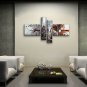 Hand Painted 4 Pieces Modern Abstract Painting Wall Art Artist Artworks