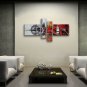 Hand-painted 4 Pieces Modern Abstract Painting Wall Art Artwork Images