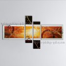 Hand Painted 4 Pieces Modern Abstract Painting Wall Art Interior Design