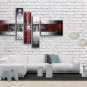 Handmade Pentaptych Modern Abstract Painting Wall Art On Canvas Artworks