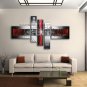 Handmade Pentaptych Modern Abstract Painting Wall Art On Canvas Artworks