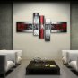 Handmade Pentaptych Modern Abstract Painting Wall Art On Canvas Artworks
