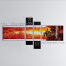 Hand Painted Tetraptych Modern Abstract Painting Wall Art Artwork Pictures