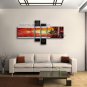 Hand Painted Tetraptych Modern Abstract Painting Wall Art Artwork Pictures
