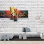 Hand-painted Tetraptych Modern Abstract Painting Wall Art Artwork Images