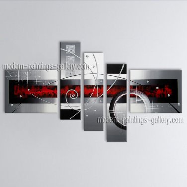 Hand Painted Large Modern Abstract Painting Wall Art Inner Framed