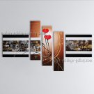 Hand-painted 5 Pieces Modern Abstract Painting Wall Art Decoration Ideas