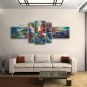 Hand Painted Large Modern Abstract Painting Wall Art Inner Framed