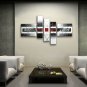 Hand Painted 5 Pieces Modern Abstract Painting Wall Art Contemporary Decor