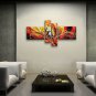 Hand Painted 4 Pieces Modern Abstract Painting Wall Art Gallery Wrapped