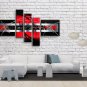 Hand Painted 5 Pieces Modern Abstract Painting Wall Art Inner Framed