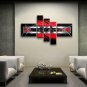 Hand Painted 5 Pieces Modern Abstract Painting Wall Art Inner Framed