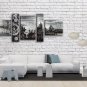Hand-painted Pentaptych Modern Abstract Painting Wall Art Inner Framed