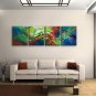 Hand Painted Tetraptych Modern Abstract Painting Wall Art Gallery Wrapped