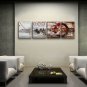 Handmade Tetraptych Modern Abstract Painting Wall Art Contemporary Decor