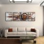 Hand Painted 4 Pieces Modern Abstract Painting Wall Art Inner Stretched