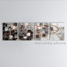 Hand-painted 4 Pieces Modern Abstract Painting Wall Art Decoration Ideas