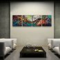 Hand-painted 4 Pieces Modern Abstract Painting Wall Art Contemporary Decor
