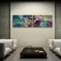 Hand Painted 4 Pieces Modern Abstract Painting Wall Art Gallery Wrapped