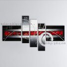 Hand Painted Pentaptych Modern Abstract Painting Wall Art Ready To Hang