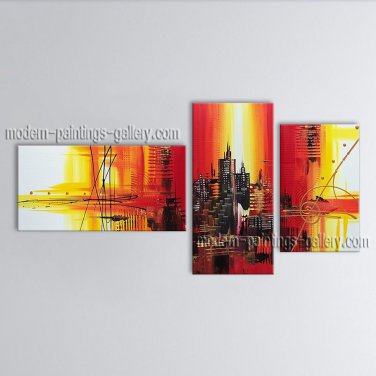 Hand Painted Elegant Modern Abstract Painting Wall Art Gallery Wrapped