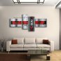 Handmade Tetraptych Modern Abstract Painting Wall Art Contemporary Decor