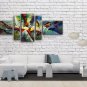 Hand-painted Pentaptych Modern Abstract Painting Wall Art Gallery Wrapped