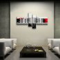 Hand-painted 4 Pieces Modern Abstract Painting Wall Art Inner Framed