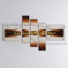Hand-painted Pentaptych Modern Abstract Painting Wall Art Artwork Images