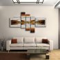 Hand-painted Pentaptych Modern Abstract Painting Wall Art Artwork Images