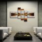 Hand-painted Pentaptych Modern Abstract Painting Wall Art Artwork Images