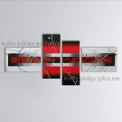 Handmade Tetraptych Modern Abstract Painting Wall Art On Canvas Artworks