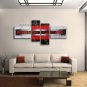 Handmade Tetraptych Modern Abstract Painting Wall Art On Canvas Artworks