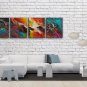 Hand Painted 4 Pieces Modern Abstract Painting Wall Art Artist Artworks