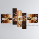 Hand-painted Pentaptych Modern Abstract Painting Wall Art Oil On Canvas