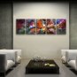 Hand-painted Pentaptych Modern Abstract Painting Wall Art Inner Framed