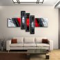 Hand Painted 5 Pieces Modern Abstract Painting Wall Art Interior Design