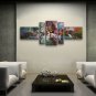 Hand Painted 5 Pieces Modern Abstract Painting Wall Art Interior Design