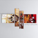 Hand Painted 4 Pieces Modern Abstract Painting Wall Art Artist Artworks