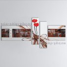 Handmade Tetraptych Modern Abstract Painting Wall Art Contemporary Decor