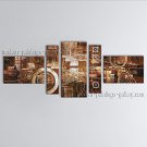 Hand Painted 5 Pieces Modern Abstract Painting Wall Art On Canvas Artworks