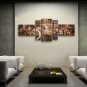 Hand Painted 5 Pieces Modern Abstract Painting Wall Art On Canvas Artworks
