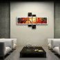 Hand Painted Tetraptych Modern Abstract Painting Wall Art Ready To Hang